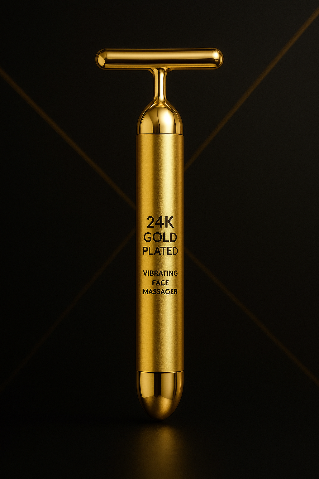 24K Gold Plated Vibrating Face Massager